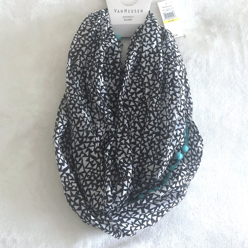 Van Heusen | Infinity Scarf with Pom Pom Trim
